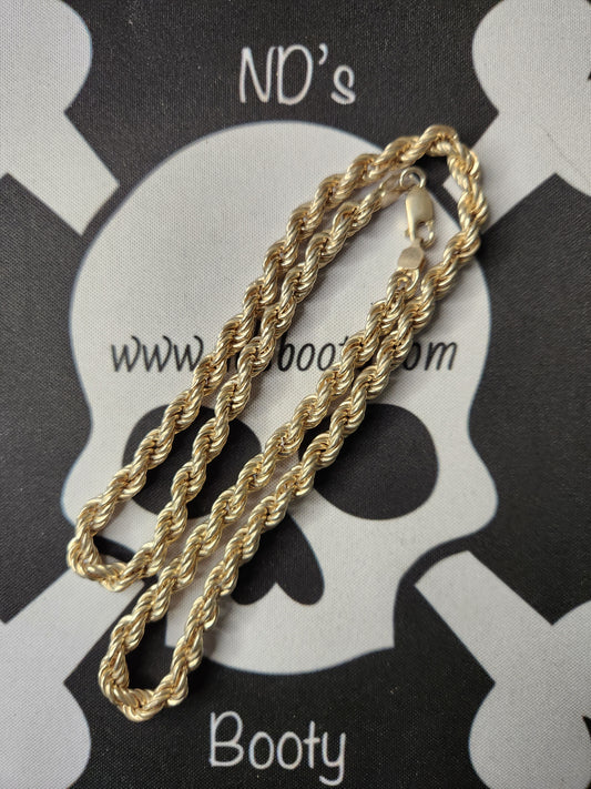 .925 Vintage 20" Rope Necklace