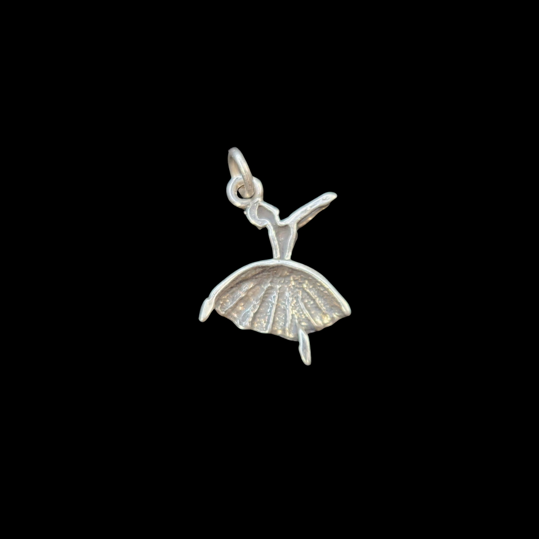 .925 Sterling Silver Ballerina Charm